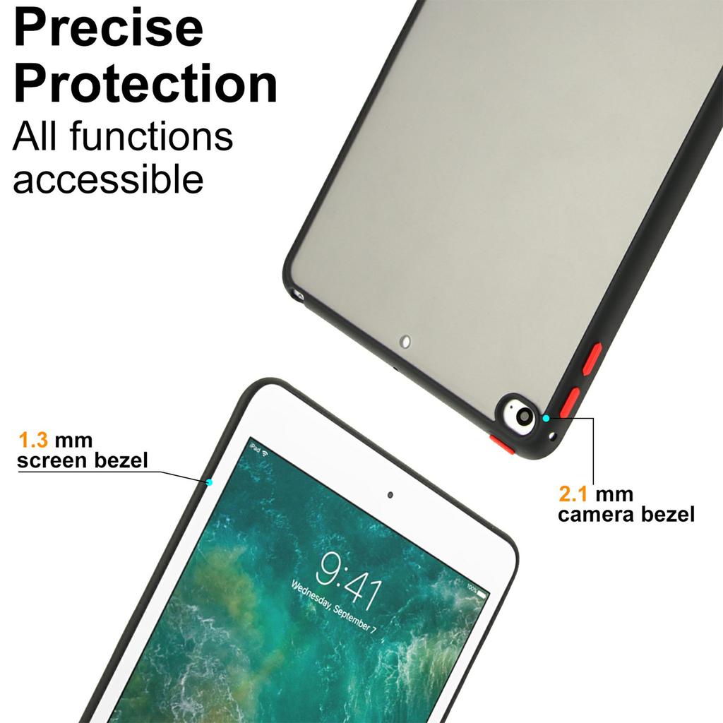 Dla iPada mini (2019) Etui 7,9 cala/mini 4 Skóra w dotyku Matowe Akrylowe TPU Odporne na wstrząsy Pokrowiec na tablet