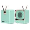 TV Shaped BT Speaker Wireless Lightweight Portable Mini Classic Style Sound SpeakerGreen