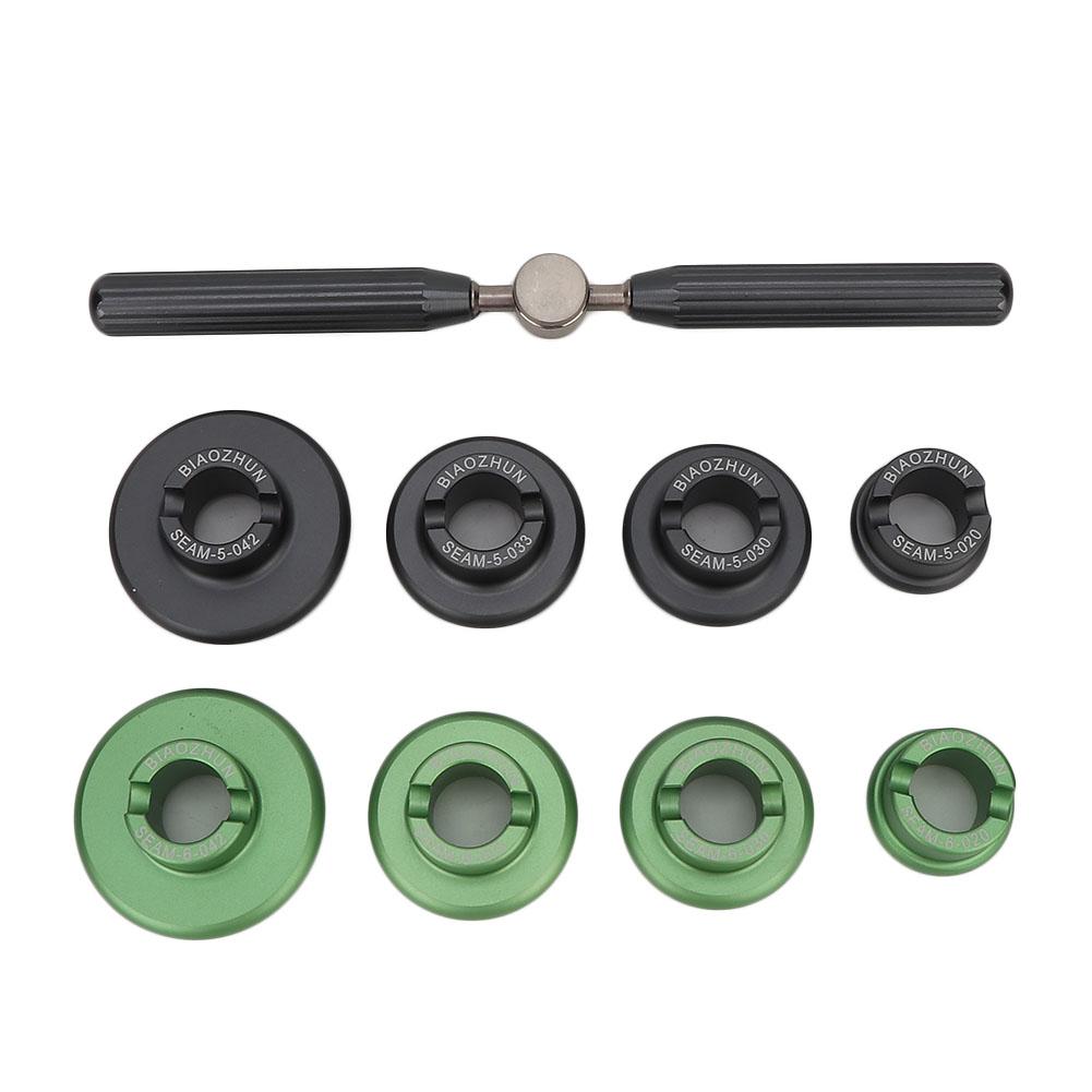 Professional Watchmaker Watch Back Case Opener Repair Battery Replace Tool with 8 Dies