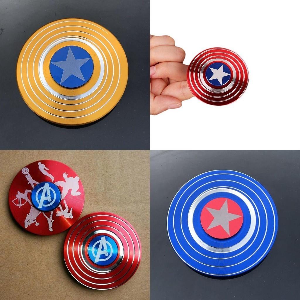 Lebhaft gefärbter Captain America Fidget Spinner mit Hochgeschwindigkeitsrotation zur Stressreduzierung