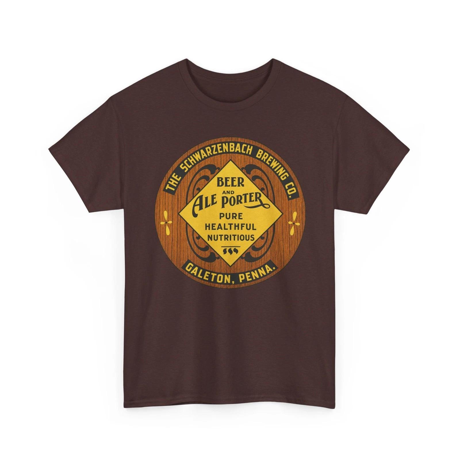 Schwarzenbach Brewing Co. Galeton PA Pre-Pro Ale & Beer Retro Breweriana T-Sirt 3XL