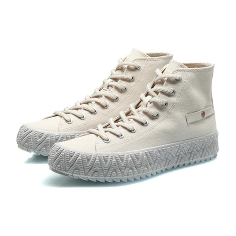 Li Ning CF High top Canvas Shoes Men's Swan White AGCQ221-4