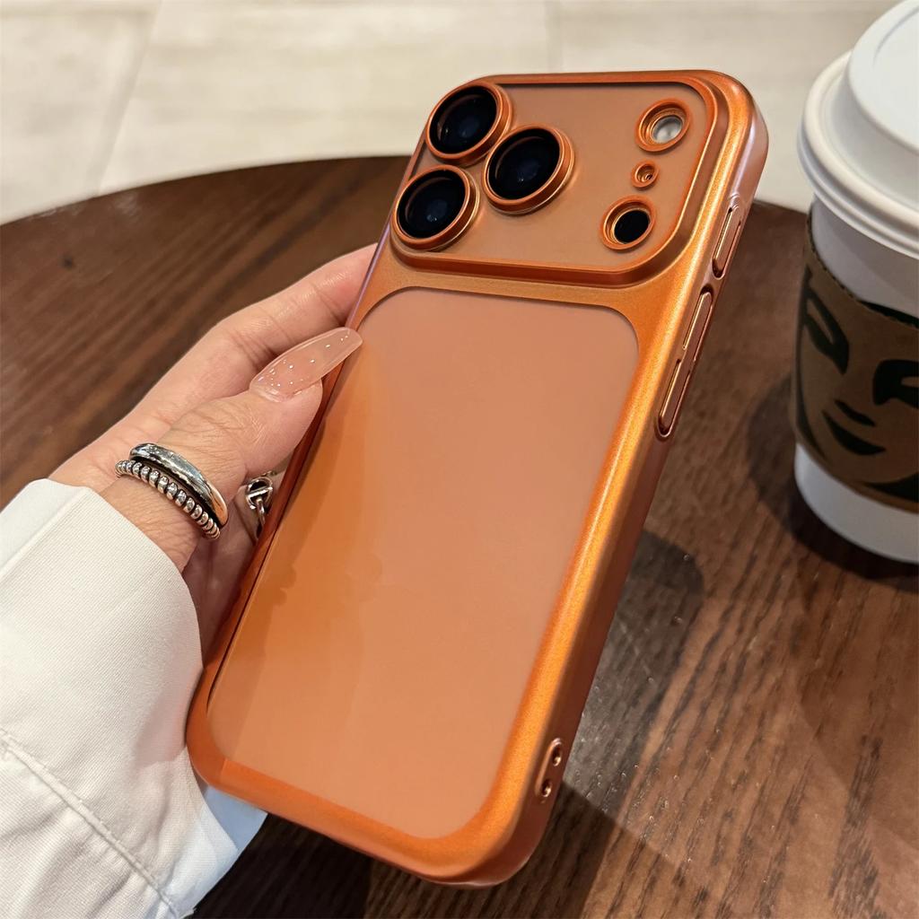 Luxury  Ultrathin UV Plating Matte Anti Slip 17 Pro Max Phone Case for iPhone 17 Lens Film Protect Translucent Hard PC Cover