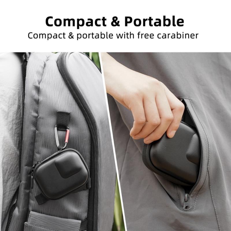 Durability Zippers Camera Pouch For Action 5Pro/4 Camera Gear Shockproof Design Multiple Device Compatibility Soft Interior