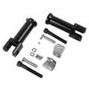 Baohatsu Harley Footpeg Support Kit Black Aluminum Compatible with 2018-2020