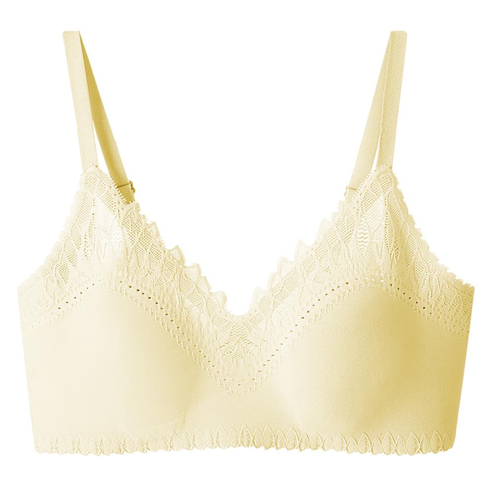 Lace Bra Push Up Underwear Seamless Feminine Comfort No Steel Ring Bra