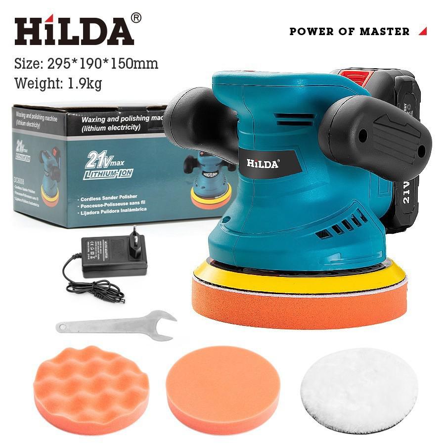 

Cordless Polisher & Scratch Repair Machine for Cars and Marble Floors 1 Battery 1 Charger - Variable Speed Polisher