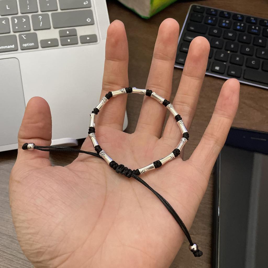 Fashion Bamboo Simple Retro Original Woven Hand Rope Niche Guochao Rising Men'S And Women'S Bracelets