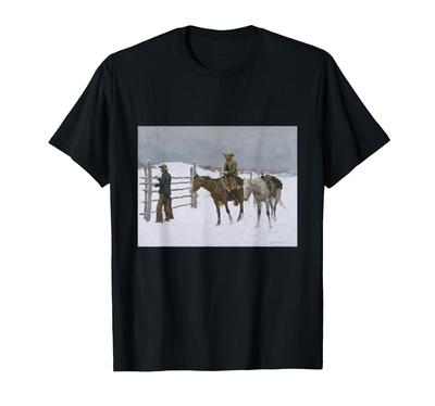 Frederic Remington Cowboy Autumn T-Shirt