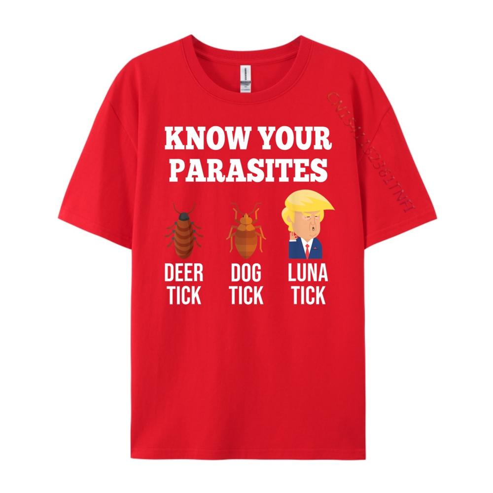 

Know Your Parasites AntiTrump Funny TICK Resist Fashion T Shirt Men Couples Short Sleeve Tee Man Tops Tees Harajuku S