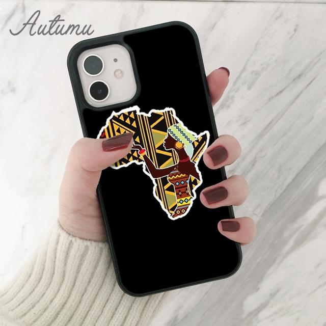AFRICA MAP Phone Case for iPhone 11 12 13 14 Pro Max Mini X XR XS SE 2020 5 5s 6 6S 7 8 Plus Samsung Galaxy S21 S22 Cover Shell