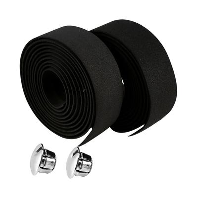 2 Pezzi Nastro Manubrio Bici Antiscivolo Assorbimentourti Resistente all'Usura Nero Bici Manopole Wrap