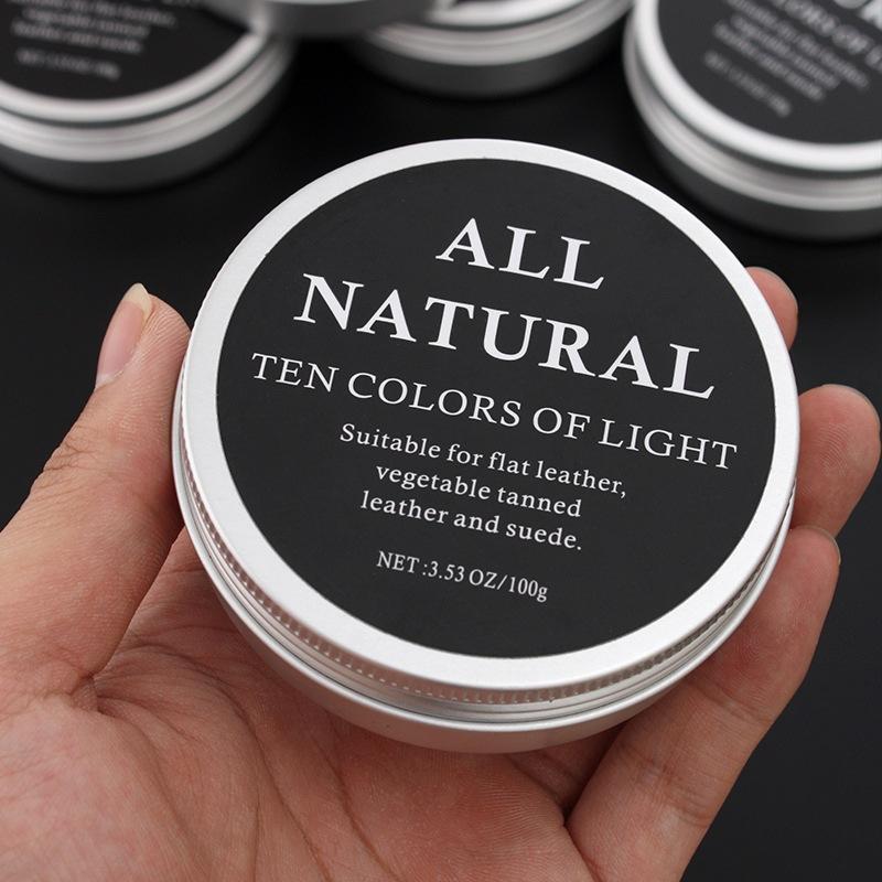 Crema de aceite de visón para zapatos de cuero, bolsos, crema para el cuidado del cuero, crema para el mantenimiento del cuero, accesorios para artesanía en cuero, 30 ml/100 ml