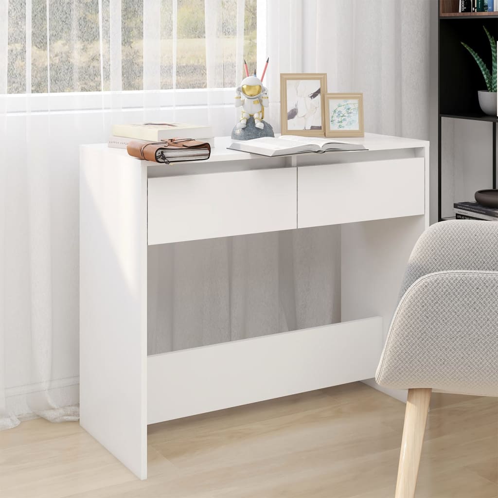 Schubladen-Eingangstisch, Wohnzimmer-Konsole Beistelltisch, Lern- und Computertisch, 89x41x76,5 cm