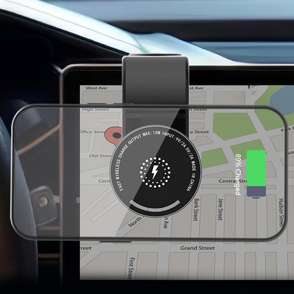 For MagSafe Wireless Car Charger Magnetic Car Phone Mount Bendable Cell Phone Holder Phone Bracket for iPhone