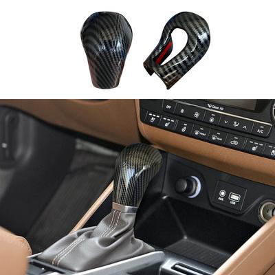 Carbon Fiber Color Shift Knob Cover Trim Fit for Hyundai Tucson 2016 2017 2018