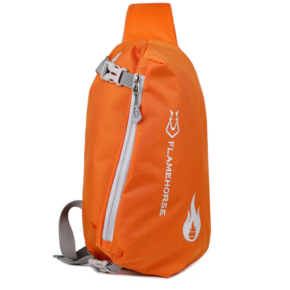 Crossbody Sling Bag Ultralight Waterproof Nylon Chest Shoulder Bag With Earphone Hole Perfect Travel Companion For Men And Women