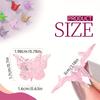 50pcs Glitter Mini Butterfly Hair Clips Sparkling Colorful Hair Accessories for and Women