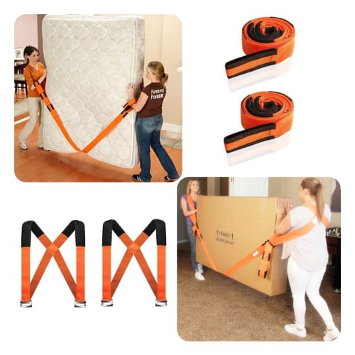 Two-person Moving Belt, Ideal for Moving Furniture, Including Refrigerators. Easily Lift Heavy Items, with a 300kg Weight Capacity, Reduced Load, Easy