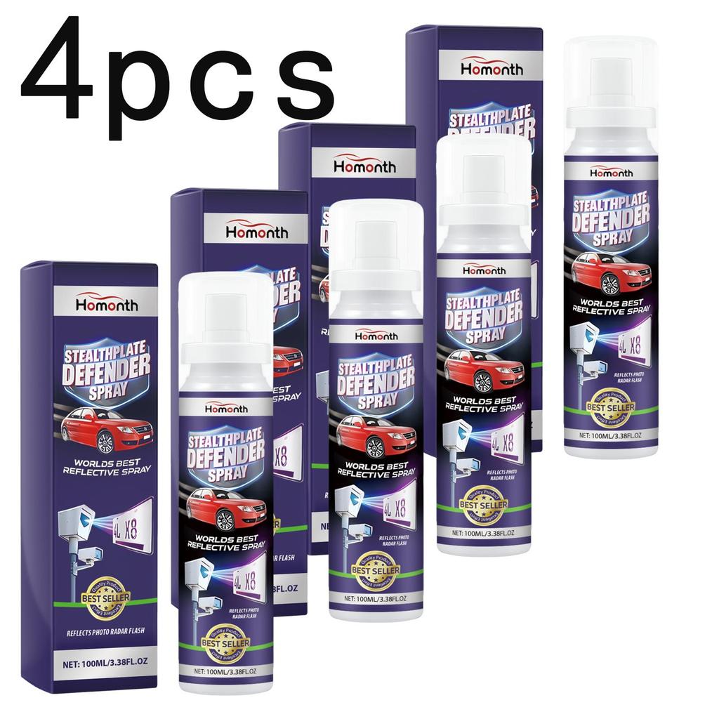 Homonth Car Care Spray Transparent Coating Long-Lasting Protection Portable Suitable for License Plates ,License Plate Stealth Defense Spray100ml