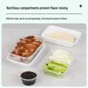 Yipan 1250ml Disposable 4-Compartment Lunch Box