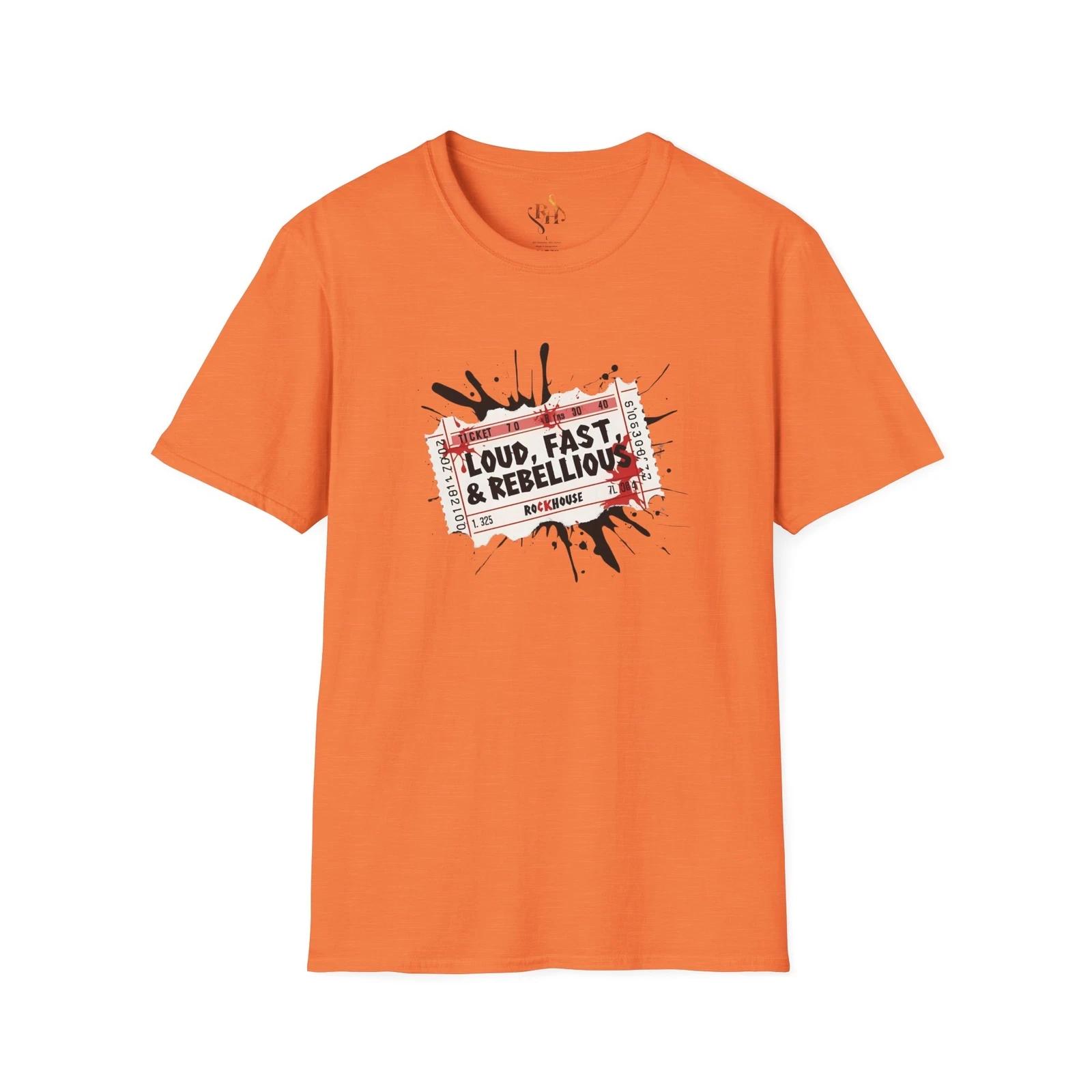 

Loud, Fast & Rebellious T-Shirt, Unisex Casual Tee, Music Festival Wear, Unique M