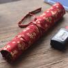 Chinese Style Roll Pen Curtain Vintage Paint Brush Pen Holder Storage Pouch Pencil Bag Holder Roll Up Makeup Brush Wrap