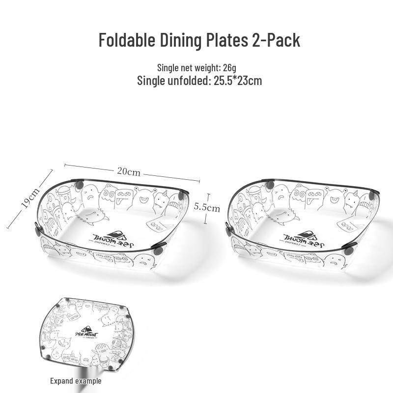 Portable Multi-Purpose Cutlery Set with Folding Bowl, Plate, Coffee Filter, Funnel, and Water Cup