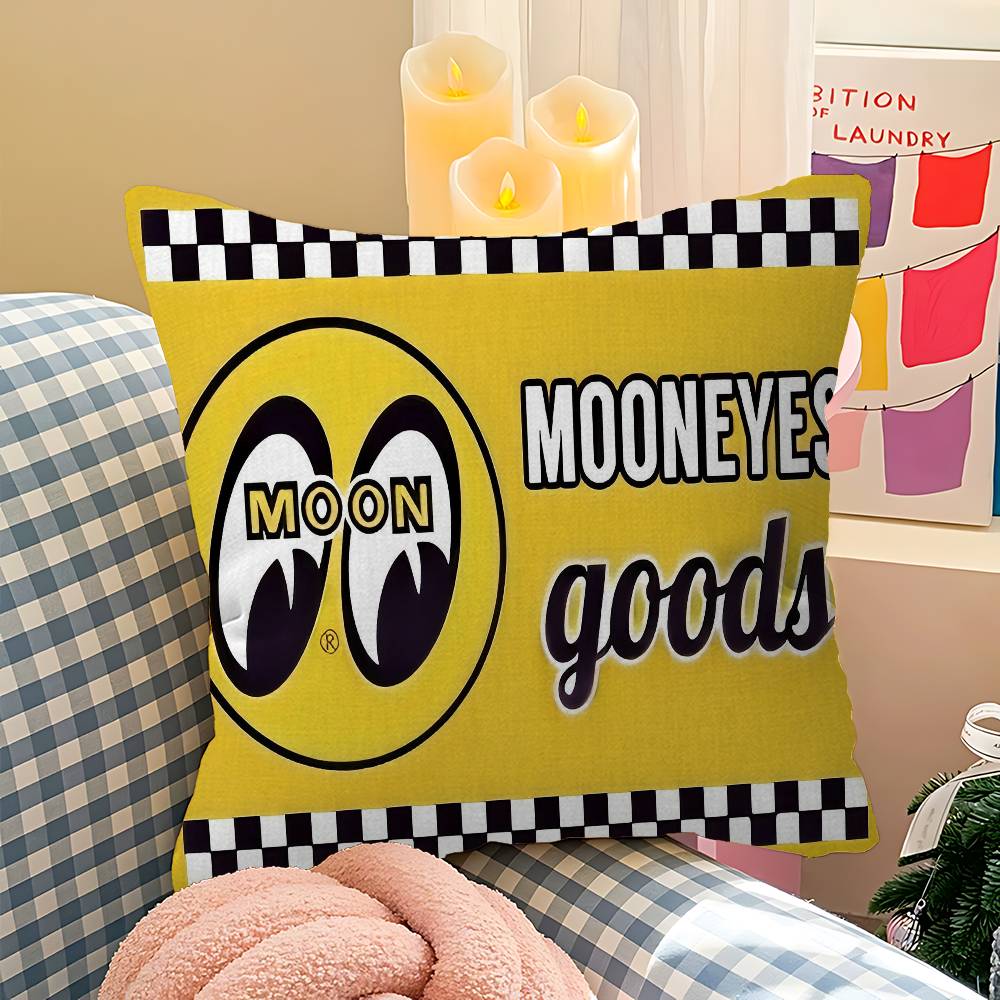 M-Mooneyes Pillow Cover for Bedroom Room and Living Room Sofa Decorative Cushion Cover