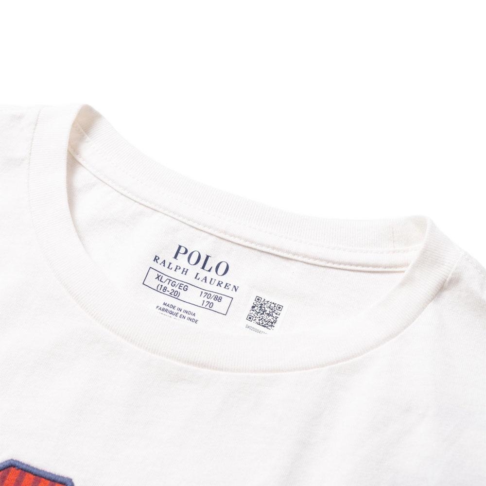 Polo Ralph Lauren SS25 Round Neck Logo Embroidered Short Sleeve T-Shirt Kids Tops White 323966143-002