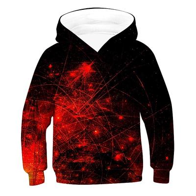 Children's Fashionable Printed Hooded Sweatshirt Casual Sportswear