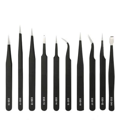 6pcs Anti-static Stainless Steel Tweezers Set Repair Repair Tool Set Anti-static Hand Tool Set for Model Making Hand Tool