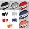 4Pcs/Set Car Door Sticker Carbon Fiber Scratches Resistant Cover Auto Handle
