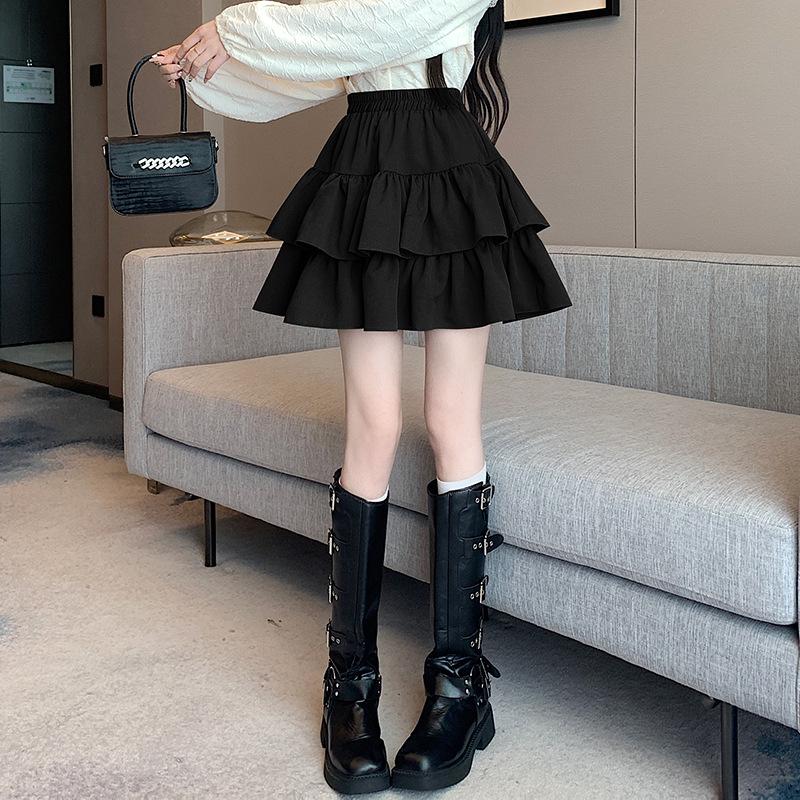 White French A-Line Ruffle Skirt - High Waist, Petite Spring Skirt for Women