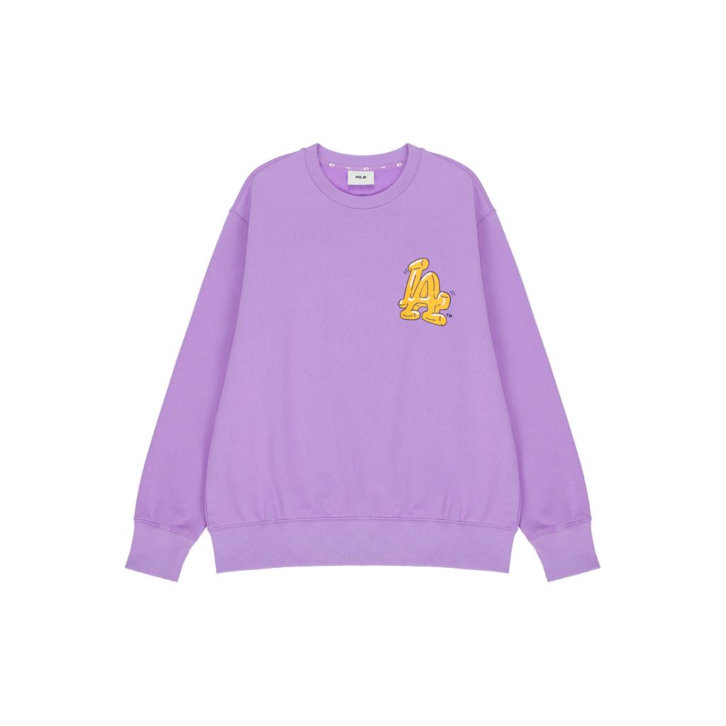 New MLB Los Angeles Dodgers LIKE Sweatshirt Unisex Violet 3AMTL0221-07PPN