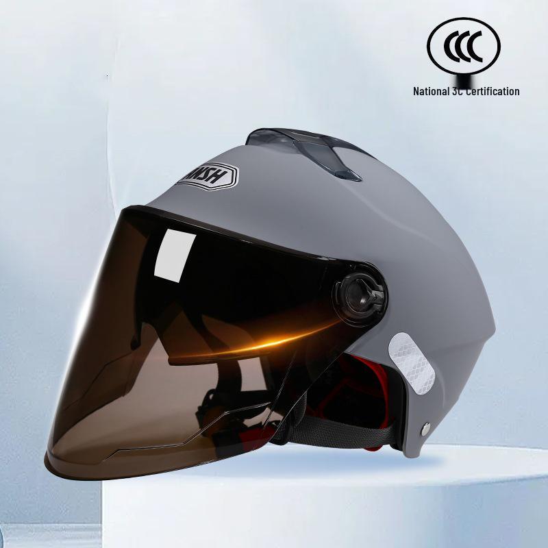 

3C Certified All-Season Motorcycle Helmet for Men & Women, Spring/Summer - Half or Full Coverage (Model A2)