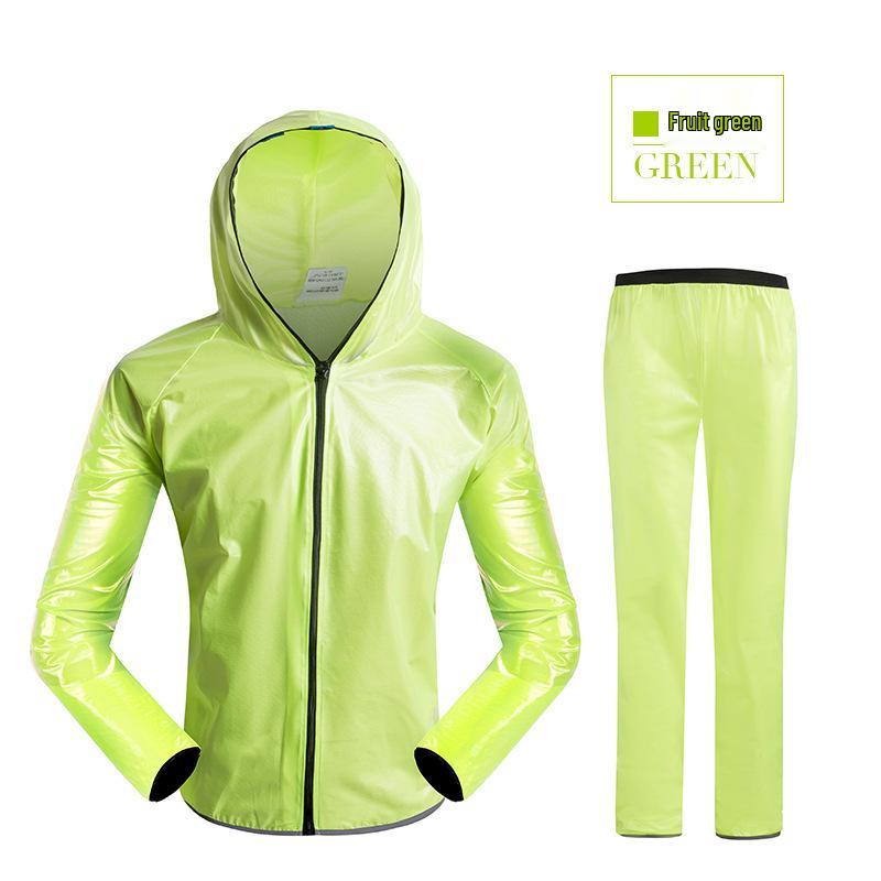 

Outdoor Waterproof Cycling Raincoat and Pants Set: Split Design, Sunscreen, Fashionable for Biking Pants Only M