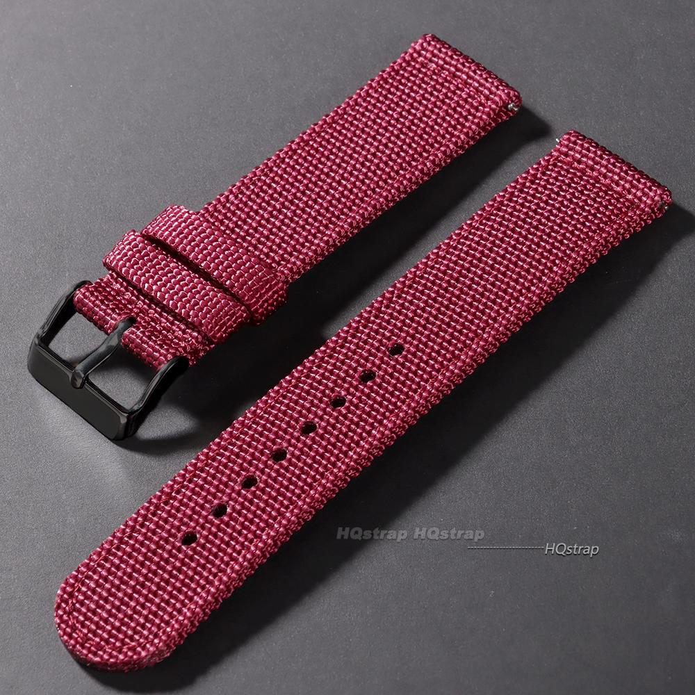 Curea de ceas din nailon țesut de 18mm 20mm 22mm 24mm Bandă sportivă pentru Seiko pentru Huawei Bandă din material textil pânză Brățară universală cu eliberare rapidă