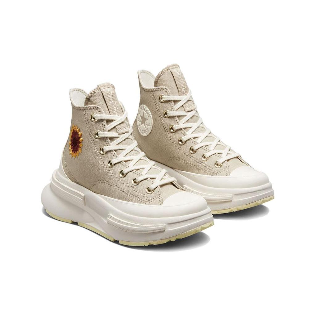 Converse Buty Run Star Legacy CX Platform High Festival Florals Uniseksowe trampki Szare Beach-Stone Egret A05004C