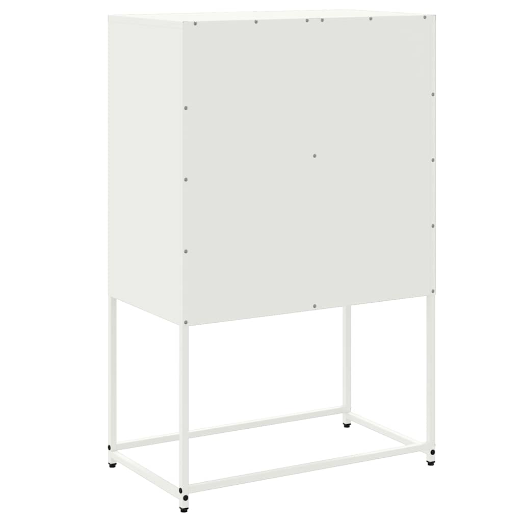 Vidaxl Szafka, Biała, 68,5X38,5X107 Cm, Stal