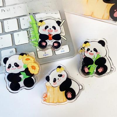 Sevimli Panda Bahar Klipsleri Ofis Çok Amaçlı Klipsler Karikatür Panda Plastik Klipsler Kadın Okul Öğrenci Kırtasiye