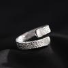 Hammered Textured Open Ring Unisex Fashionable High End Personalized Versatile Index Finger Band