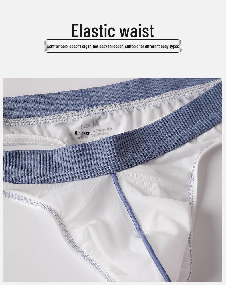 2025 Summer Ice Silk Men's Thong: Cool, Breathable, Fun Underwear