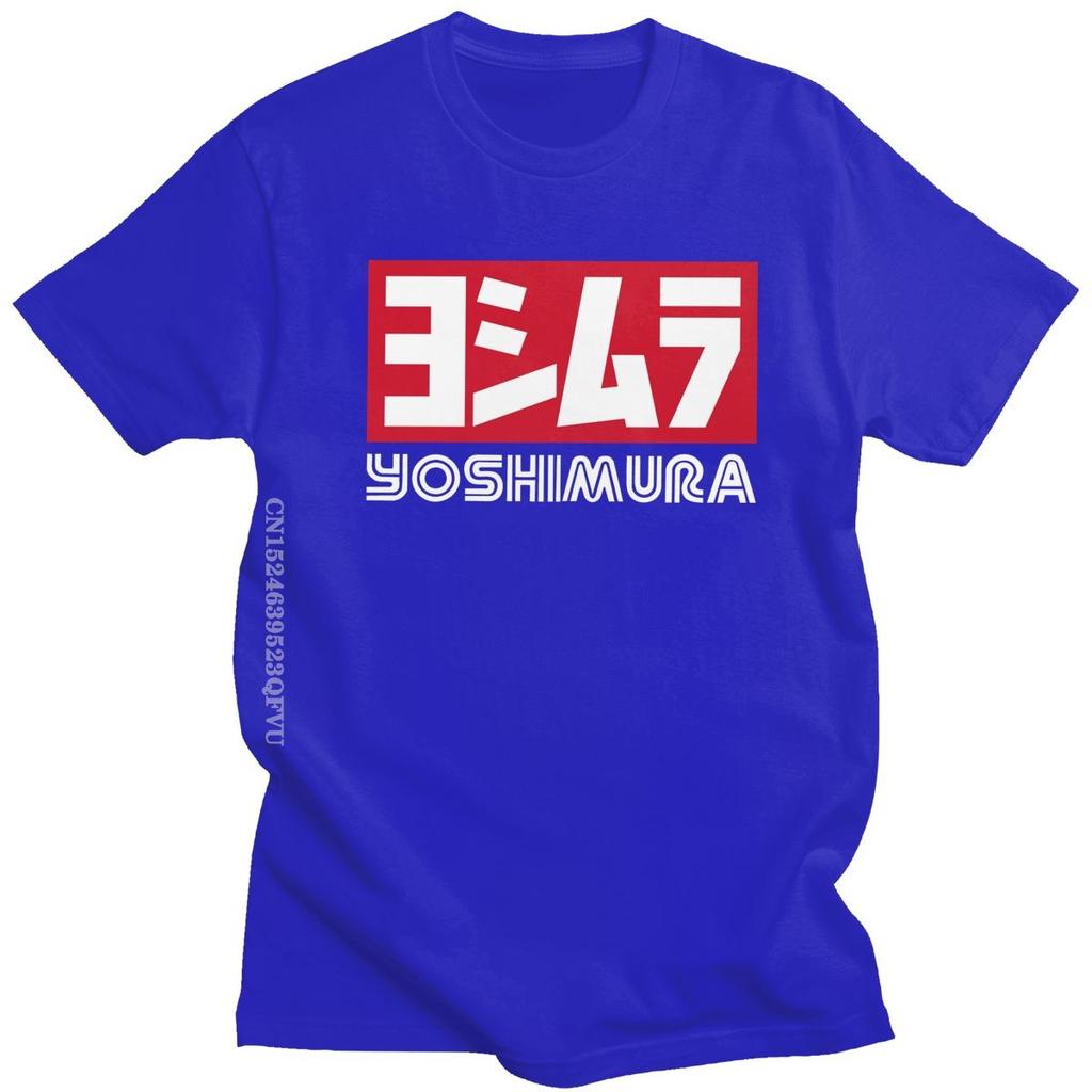 Classic Japan Yoshimura Tshirts Men Women Mend Cotton Fashion Tshirt Kawaii Letter T Shirt Printed Tee Tops Clothing Harajuku