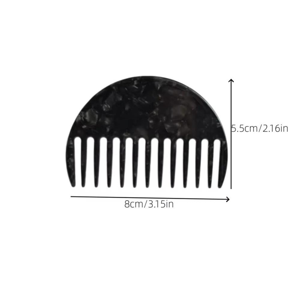 Acetate Hair Styling Combs Half-Round Grooming Comb Salon Hair Styling Tool