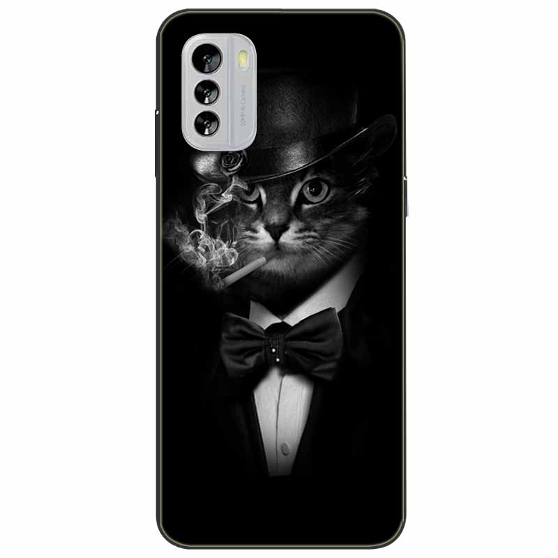 For Nokia G21 Case G11 Capa Silicone Cool Cats Tiger TPU Bumper Protector Soft Black Covers for Nokia G 11 NokiaG21 G 21 Fashion