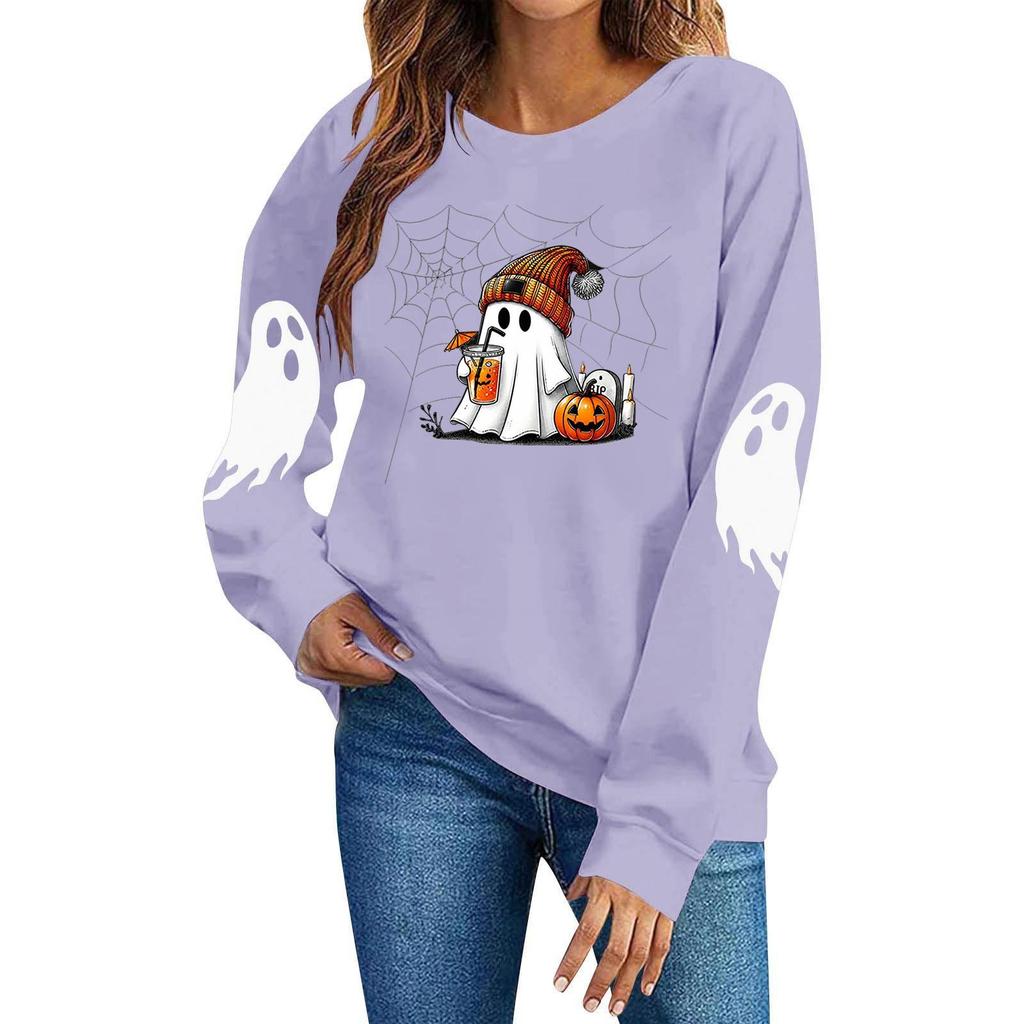Women's Halloween Fashion Casual Pullover Hoodie