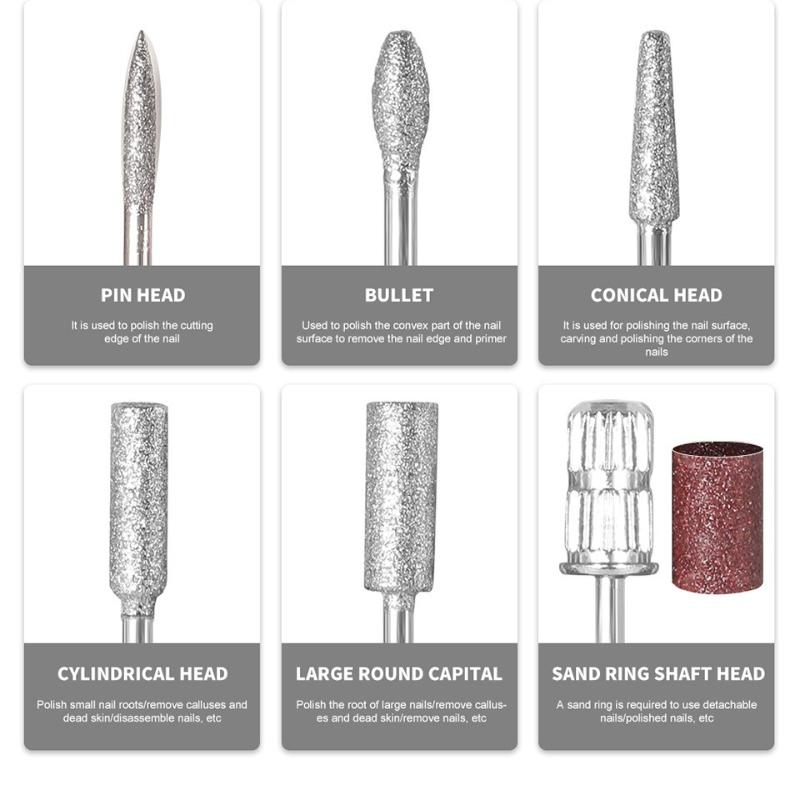 1Pc New Rechargeable Nail Polisher Electric Nail Remover Nail Polisher Portable Nail Polisher Special for Nail Salons