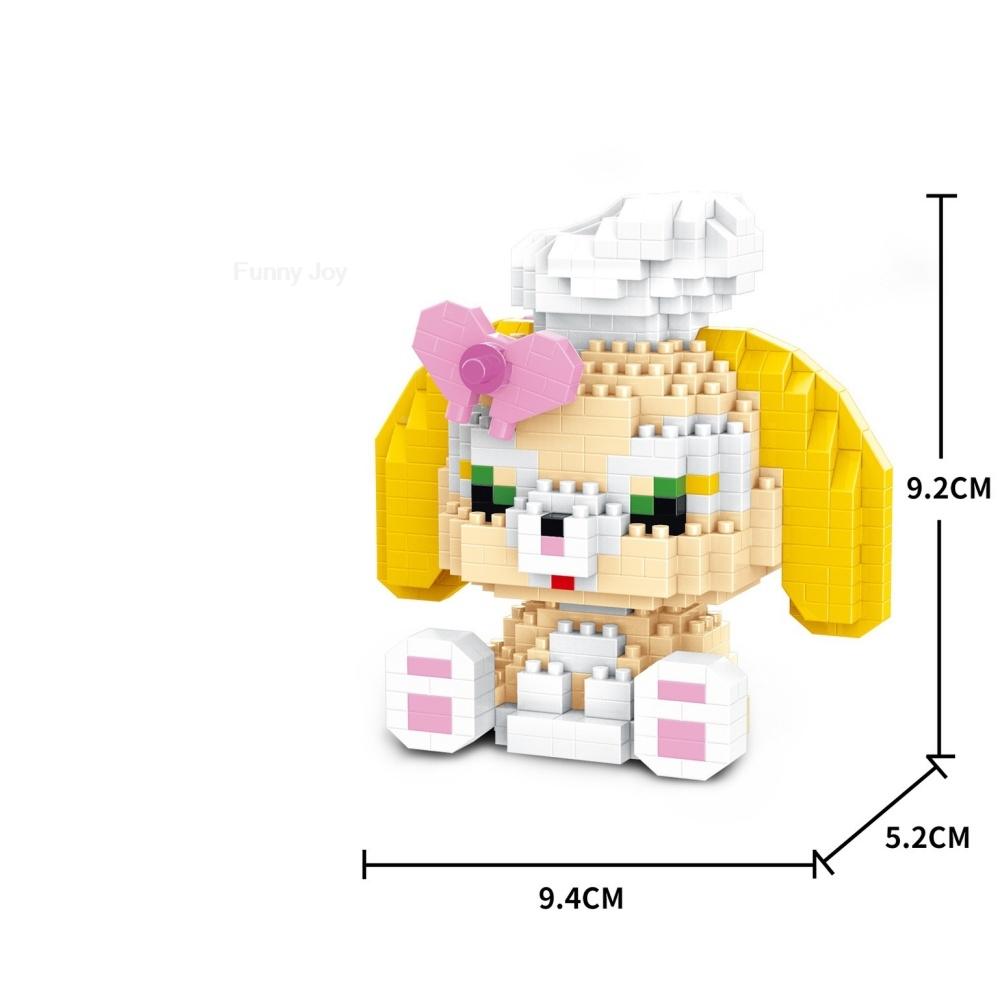Cartoon Anime  Blocks Kuromi My Melody Cinnamoroll Mouse Building Blocks Doll Toy Kids Birthday Gift