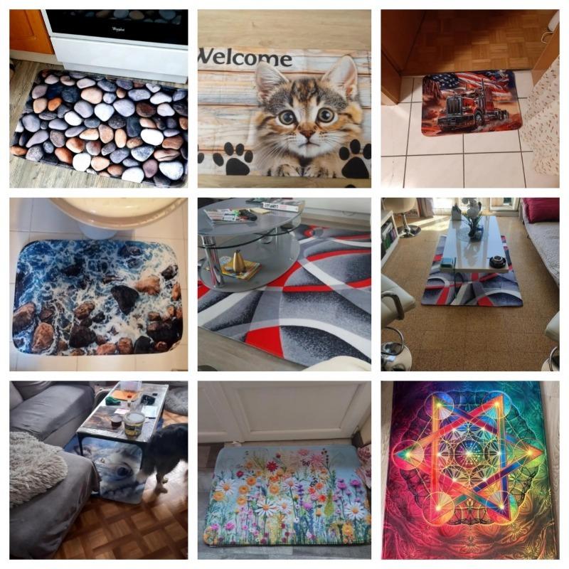 Cartoon Animal Chii Kawa Usagi Carpet Mat Cute Kawaii Chiikawa Rug Soft Non-Slip Home Decoration For Kids Room Welcome Mat